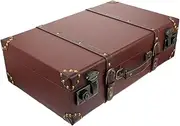 VINTORKY Retro Trunk Suitcase Storage Case Vintage Photo Storage Box Home Decor Wear