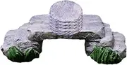 PHENOFICE Mini Mushroom Pedal Ornament Garden Bridge Decor Stepping Stone for Fairy Gardens