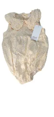 Seed Heritage Baby Girl Buttercup Romper Size 0 or 6 - 12 Months NEW