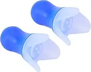 Waterproof Silicone Swimming Earplug for Noise Reduction with Black Sealing Bottle (Blue earplug+black bottle)