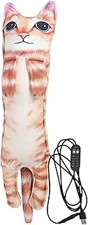 Animal Heating Pad For Cramps - Electric Cute Kitten Soft Cozy Pillow | Cute Kitten Soft Cozy Cushion Plush Thermal Stuffed Doll For Mom