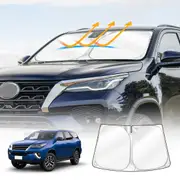 WindScreen Sun Shade for Toyota Fortuner 2015-2025 Blocks UV Rays Foldable Custom Wind Screen Sun Visor Protector