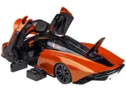 McLaren Speedtail Volcano Orange Metallic with Black Top and Suitcase Accessorie