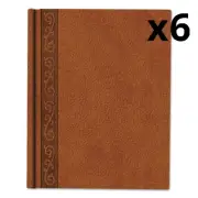 (6) Da Vinci Notebook, 1 Subject, Medium/College Rule, Tan Cover, 9.25 x 7.25,