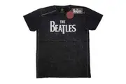 The Beatles Drop T Logo Snow Wash T Shirt