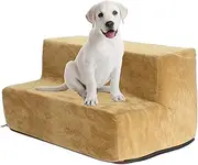 Pet Stairs - Car Dog Stairs | Dog Car Ramp | Extra Wide 2 Steps Pet Ramps | Pet Steps for Large Dogs Stairs | Velvet Holster Dog Car Steps for Dogs Injured | Older Cats,Pets with Joint Problem