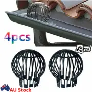 4pcs Down Pipe Gutter Balloon Guard Filter Strainer Stops Leaves Seeds Tools KP