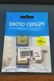 Micro Center 128GB SD Card UHS-I Class 10 SDHC Memory Card - 2 Pack