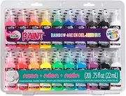Tulip Fabric Paint Pack - Non-Toxic and Permanent 3D Puff Paint for Fashion Party, 20 Color Pack