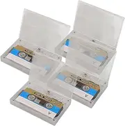 ABOOFAN Blank Cassette Tapes, 4pcs Empty Cassette Tape 30 Minutes Audio Recording Tapes Recordable Tapes for Halloween Christmas Greeting, Lectures Teaching