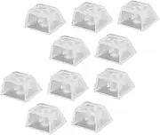 KALLORY 10Pcs Transparent Keycap Protective Cover for Mechanical Keyboards Keycaps for Gaming and DIY Keyboards Smooth Surface Easy Replacement Compatible