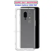 Shockproof Silicone Clear Soft Cover Case for T-Mobile OnePlus 6T A6013 Phone