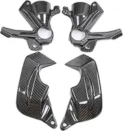 Carbon Fiber Brake Brake Caliper Cool Air Ducts，Compatible With BMW S1000RR 2019 2020 2021 2022 2023 2024 Radiator Cooler(For 2nd Gen Gasoline GS8 Logo)