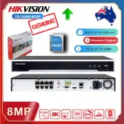 HIKVISION 4K 8CH 8MP H.265 NVR DS-7608NI-M2/8P HOME IP SECURITY POE RECORDER AU