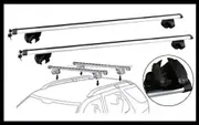 2xSilver Roof racks / Cross bars for Honda CRV 1996 - 2001 / Fits raised rails
