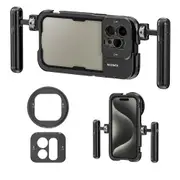 Iphone 15 Pro Dual Handle Video Rig for Stabilized Recording