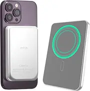 LIMETA 5000mAh 18W Magnetic Wireless Portable Charger Fast Charging Power Bank, Two-Way USB-C, App Link, OTA Upgrade, Visually Impaired Friendly Beeper Compatible with iPhone, Airpods, Android
