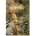 Anders Zorn Nude Painting Ceramic Tile Mural PT10019. 48 x 72 (24) 12x12 tiles