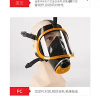 在飛比找蝦皮購物優惠-✒卐防毒面具全面罩噴漆農藥化工甲苯氣體消防粉塵異味防毒面罩 