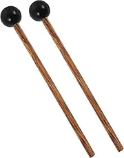 Kisangel 2Pcs Durable Rubber Head Xylophone Mallets Ergonomic Design for Steel Tongue Drum Glockenspiel Percussion Instruments for Home School Musicians Students