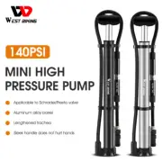 WEST BIKING Mini Schrader Presta Valve Bicycle Pump With Pressure Guage 140PSI