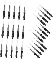 NIYANGLE 50Pcs Eyebrow Brushes with Cap Micro Lamination Eyebrow Applicators for Eyelash Extension Supplies Eyebrow Brush Comb Lash Wands