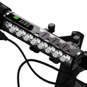 BIKIGHT 5000Lm Super Brightness Bike Headlight 17 LED Lamp Bead Waterproof 4 Light Modes Type-C Fast Charge Aluminum All