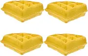 WEKADRIN Mini Fake Waffle Bread Toys Artificial Food Decor Realistic Play Food for Home Shop Display