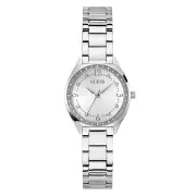 Guess Dress Charlotte Dress Silver-Tone Crystal Bezel Women's Watch GW0767L1
