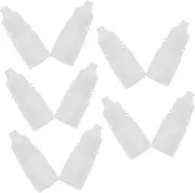 MUCKLILY 10 Pack White Portable Squeezable Dropper Bottles Eye Liquid Dropper Bottles Plastic Mini for Travel Refillable