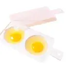 Plastic Microwave Double Egg Poacher Microwave Oven Egg