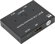 DisplayPort Bidirectional 1.4 Switcher 2x1/1x2, 8K@30Hz 5K@60Hz 4K@120Hz 2K@165Hz Switch, Support 3D and HDR, for Monitor, Laptop