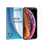 3 Pack MEZON Apple iPhone XS Max (6.5") Ultra Clear Film Screen Protectors