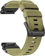 Fleshy Leaf Nylon Watch Bands for Garmin Fenix 7X / Fenix 6X / Fenix 5X/Enduro 2, Quick Fit 26mm Adjustable Woven Nylon Sports Wrist Strap with Stainless Steel Clasp for Tactix 7 Pro, epix Pro 51mm