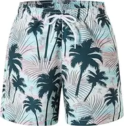 [Ewbob] Boys Swim Trunks Bathing Suit Shorts Mesh or Compression Liner with Pocket Quick Dry Swimwear Teen Beach Shorts 3-12 Years