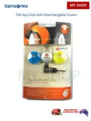 Samsonite TSA Key Lock with TWO Color Covers -Strong, Bright, TRAVEL SENTRY