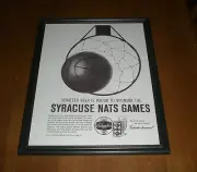 1960 SCHAEFER BEER SYRACUSE NATIONALS FRAMED AD PRINT