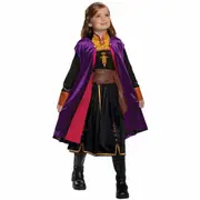 Anna Deluxe Disney Frozen 2 Queen of Arendelle Toddler Girls Costume 3T-4T