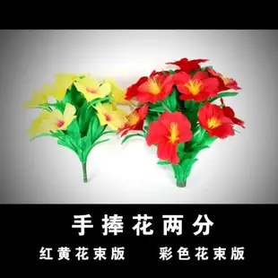 v百魔術道具手捧花兩分花束分裂一分二太陽羽毛花舞臺才藝表演