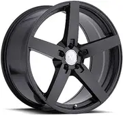 Mandrus ARROW Black Wheel with Painted Finish (17 x 8. inches /5 x 112 mm, 25 mm Offset)