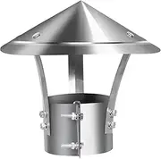 STARTIST Chimney Rain Cap Vent Cover Fireplace Chimney Cover Windproof Round Easily Install Durable Chimney Flue Guard for Garden Home, Style C