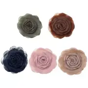 Stylish Flower Brooch Flower Hair Clip Flower Lapel Pin Flower Badge for Daily