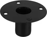 1 PC Speaker Stage Seat Monitor Speakers Holder Mic Pole Home Speaker Mount Soundbar Base Stand Speaker Loudspeaker Speaker Stand Bottom Base Cable Speaker Shelf Hat Black Iron