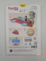 Burda Sewing Pattern 6885 Infant Play Room Soft Toys Size 4 styles NEW