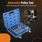 30Pcs Universal Auto Alternator Freewheel Puller Pulley Adaptor Repair Tool Set