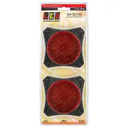 LED Autolamps Stop Tail Light Coloured Lens 8 LED Lamp 12-24V Twin Blister