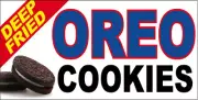20x48 Inch DEEP FRIED OREO Vinyl Banner Sign wb