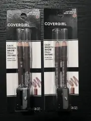 CoverGirl Easy Breezy Brow Fill + Define Twin Eye Pencil 510 Soft Brown - 2 Pks