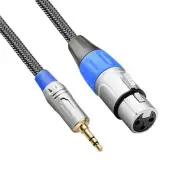 XLR to 3.5mm (1/8 inch) Microphone Cable, XLR Female to Mini Jack Aux Mic Cor...