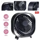 USB Powered 3 Speed Mini Desk Fan Cooler Cooling USB Rechargeable Table Fan
